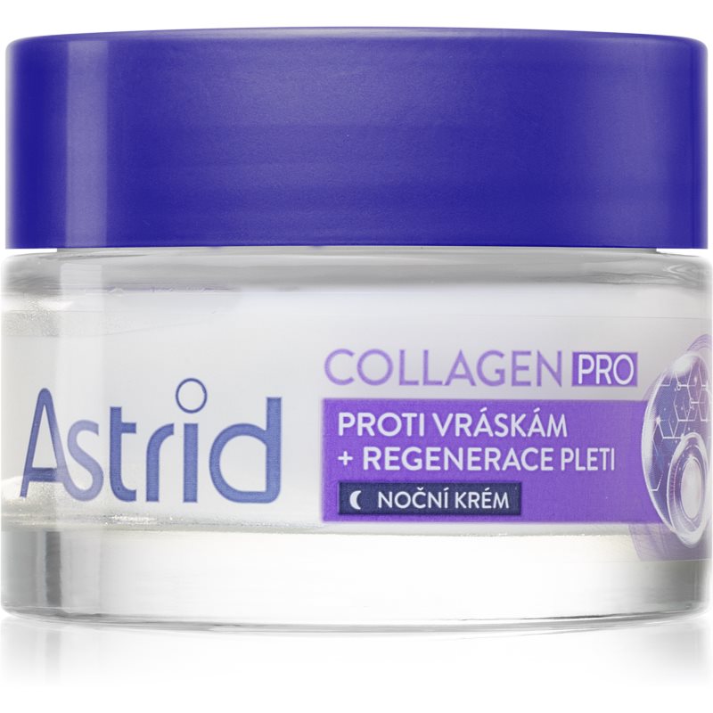 Astrid Collagen PRO naktinis kremas nuo visų senėjimo požymių regeneruojamojo poveikio 50 ml