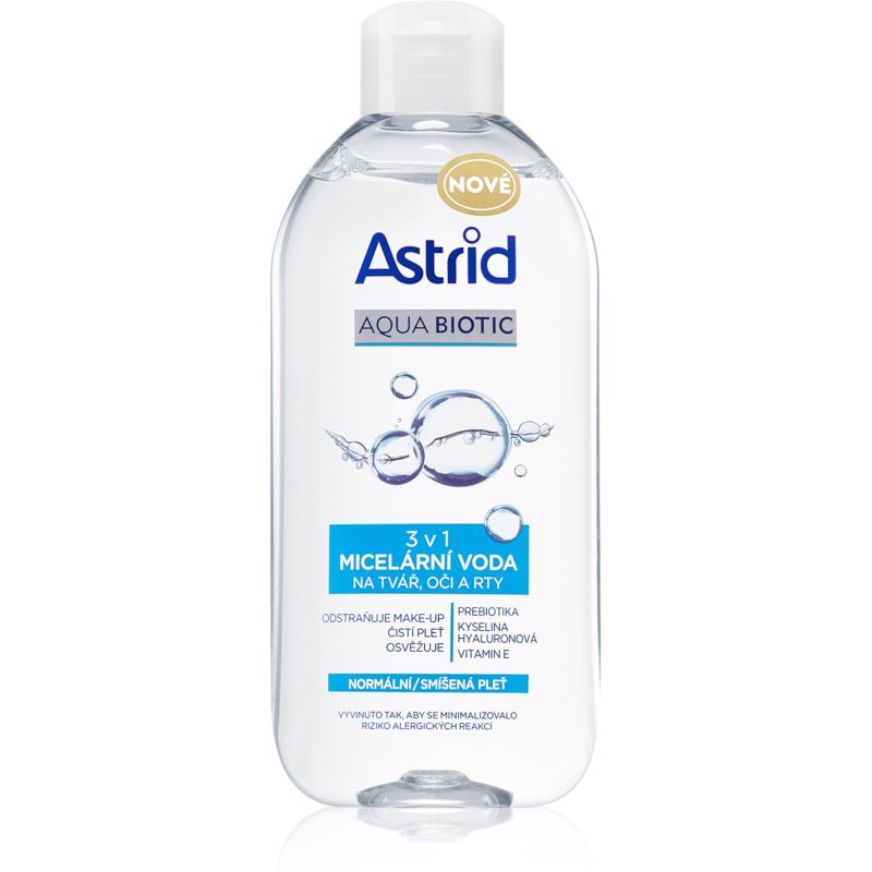 Astrid Aqua Biotic Micelinis vanduo<i> </i>„trys viename“ normaliai ir mišriai odai 400 ml