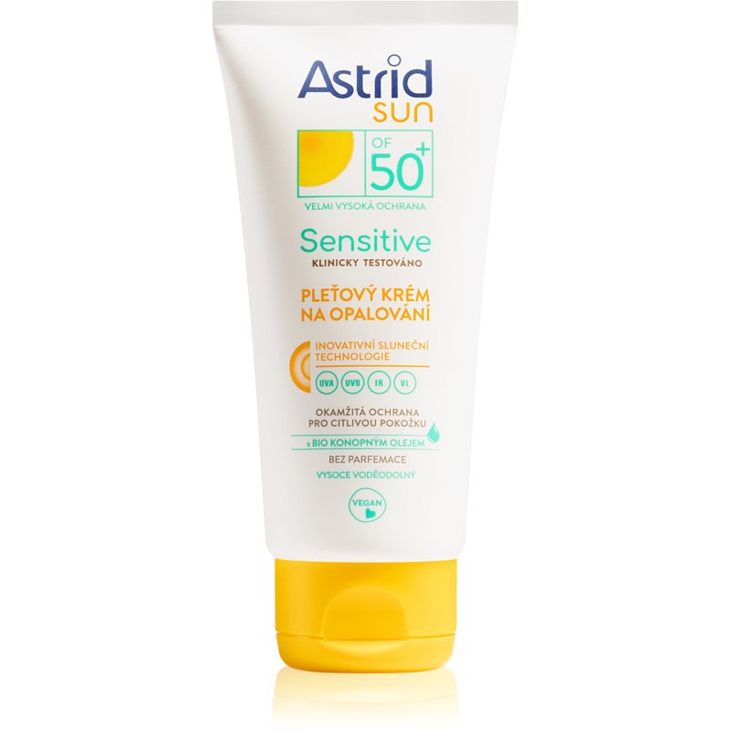 Astrid Sun Sensitive napozó arckrém SPF 50+ 50 ml