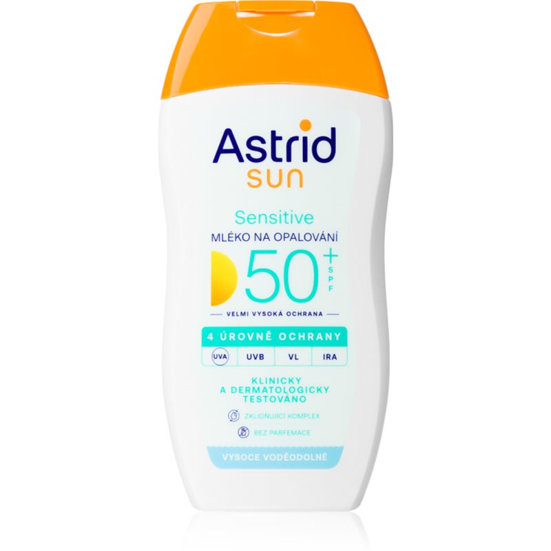 Astrid Sun Sensitive Sol-lotion för kroppen SPF 50+ Hög solskyddsfaktor 150 ml unisex