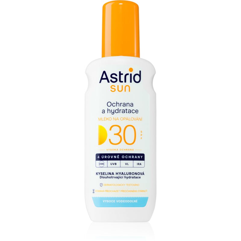 Astrid Sun молочко для засмаги у формі спрею SPF 30 з високим ступенем UV захисту 200 мл