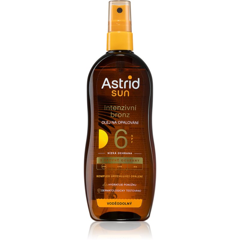 Astrid Sun Sol-olja SPF 6 främja solbränna 200 ml female