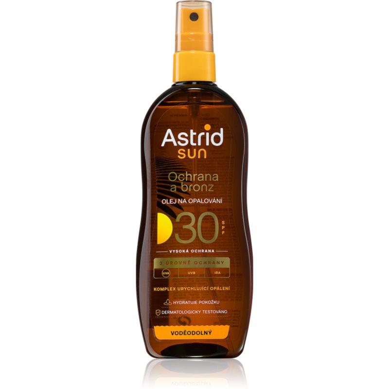 Astrid Sun Sol-olja SPF 30 främja solbränna 200 ml female