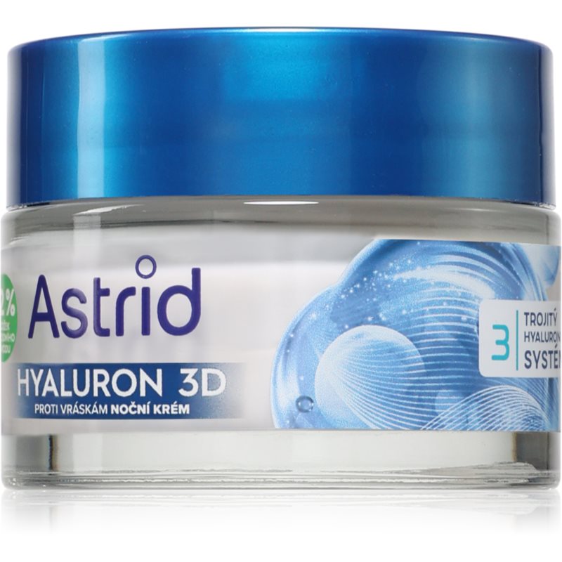 Astrid Hyaluron 3D učvrstitvena nočna krema proti gubam 50 ml