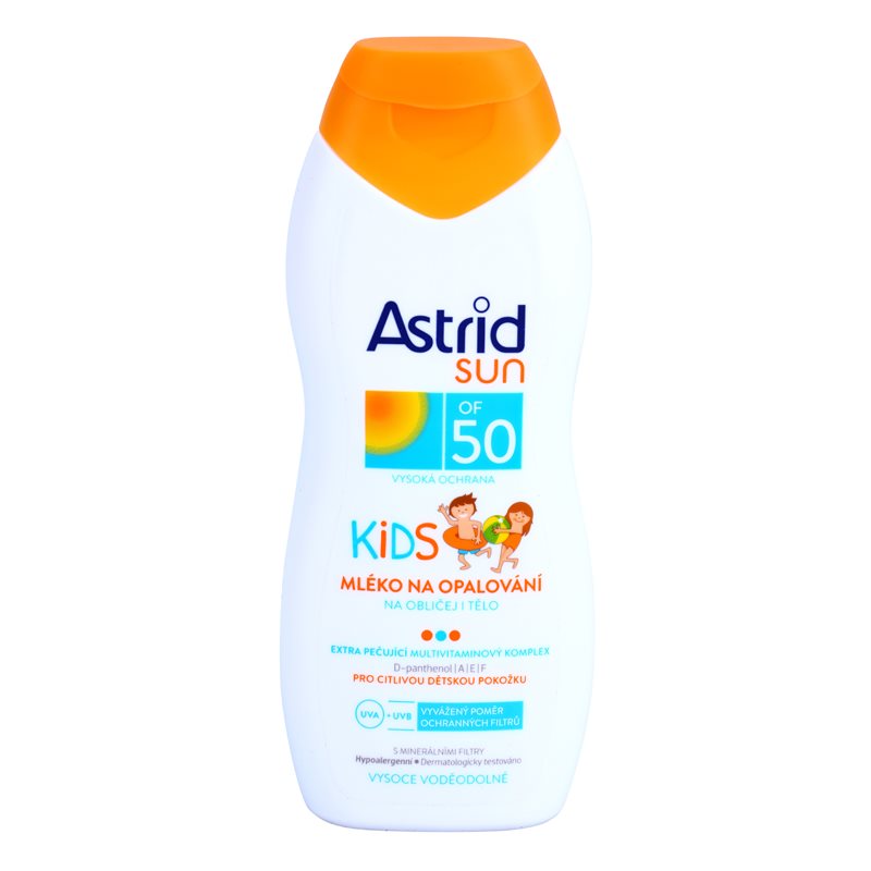 

Astrid Sun Kids дитяче молочко для засмаги SPF 50