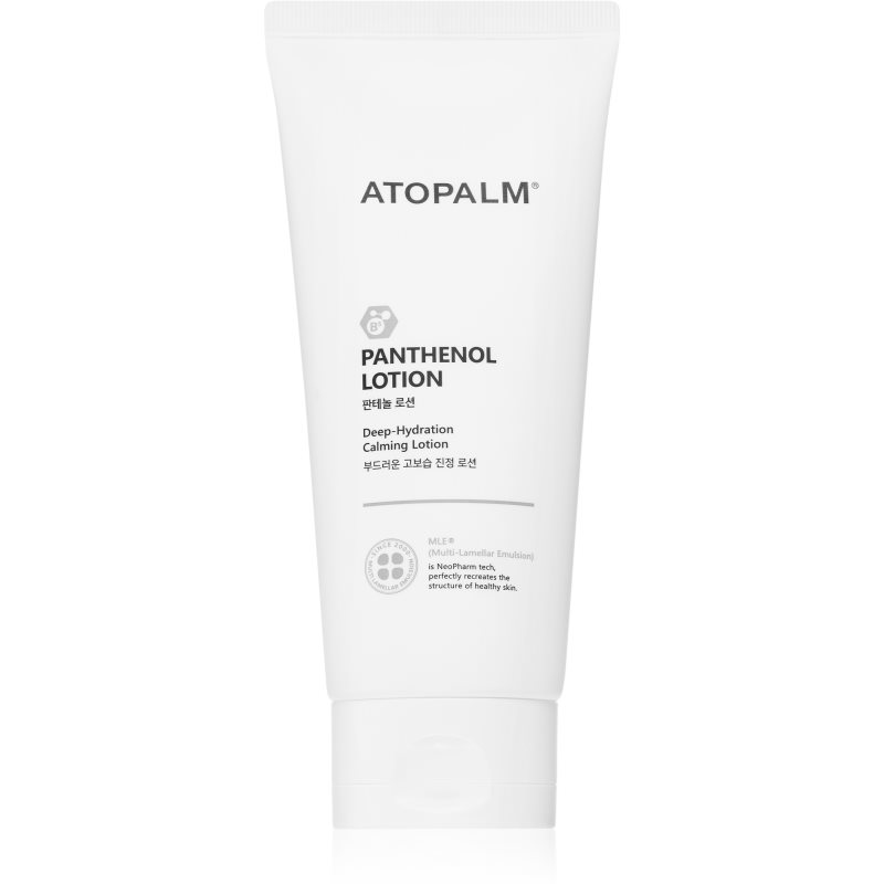 ATOPALM Panthenol hydratační mléko na tělo a obličej se zklidňujícím účinkem 180 ml