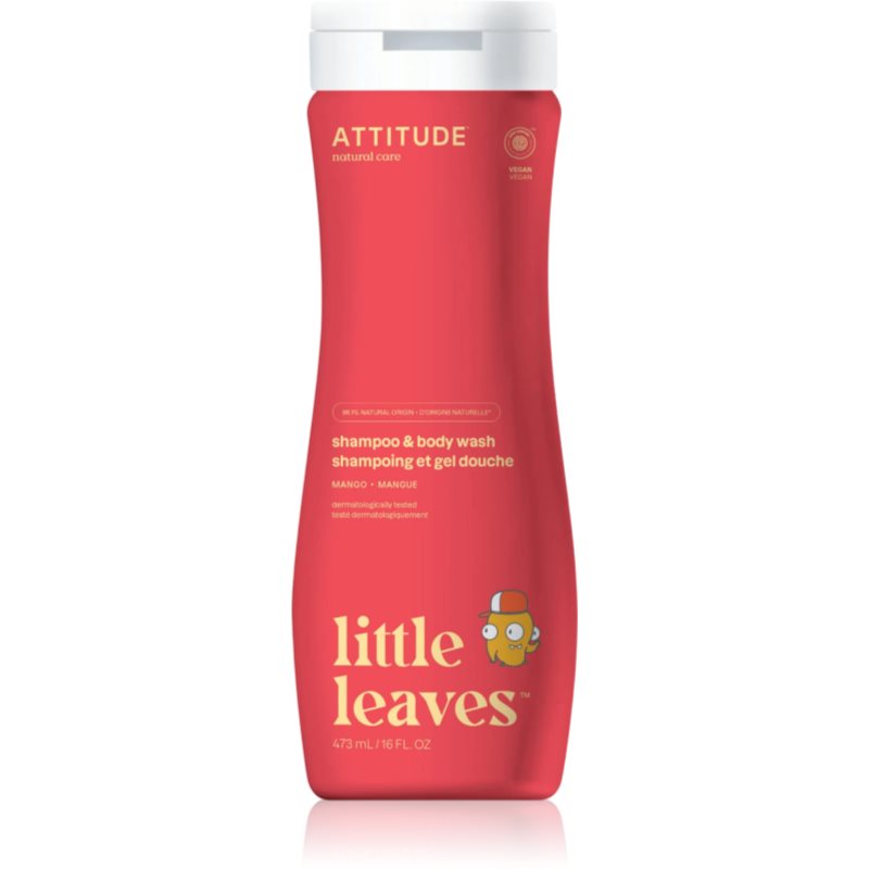 Attitude Little Leaves Mango dětský mycí gel a šampon 473 ml