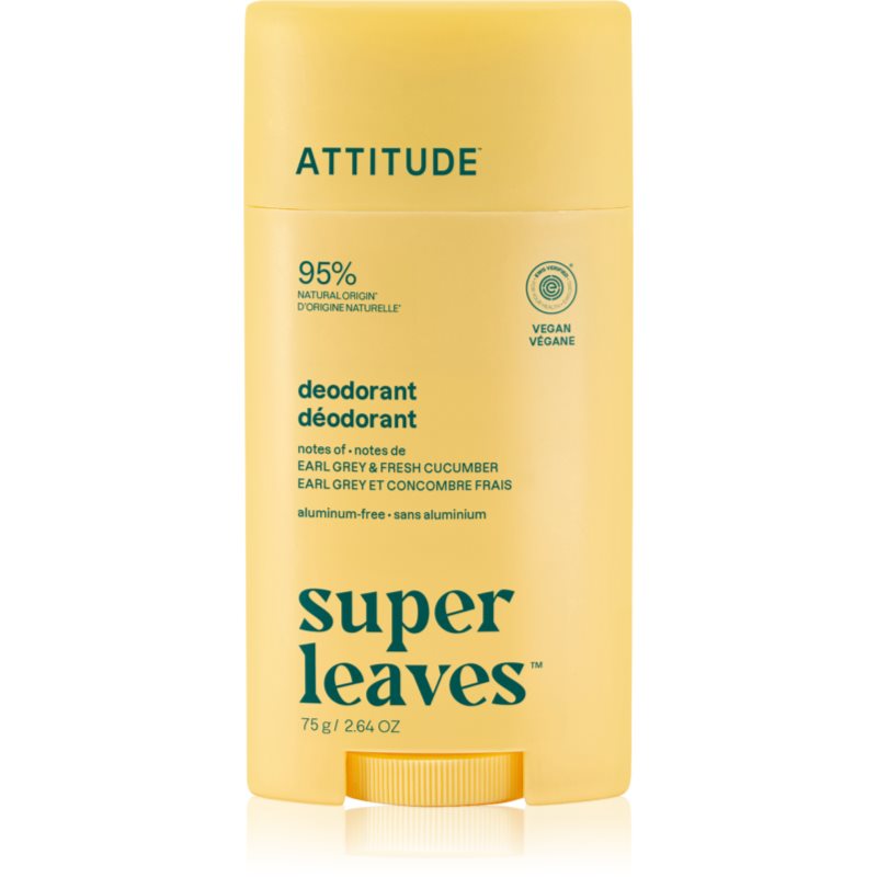 Attitude Super Leaves Natural Deodorant deodorant Earl Grey & Cucumber 75 g