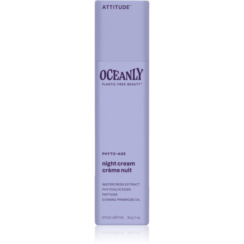 Attitude Oceanly Night Cream crema de noapte împotriva tuturor semnelor de imbatranire cu peptide 30 g