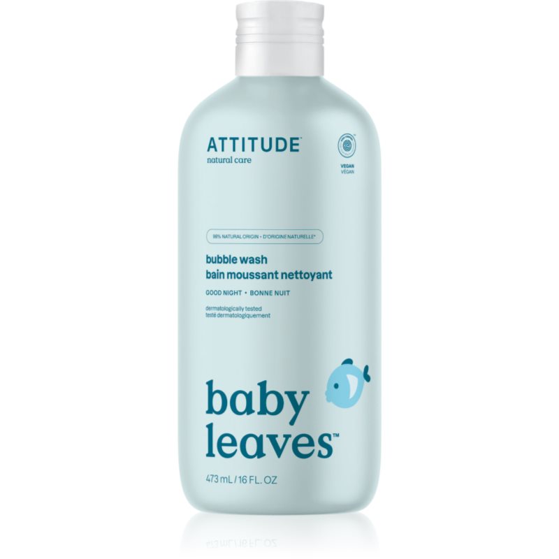 Attitude Baby Leaves Bubble Wash pěna do koupele pro děti od narození 473 ml