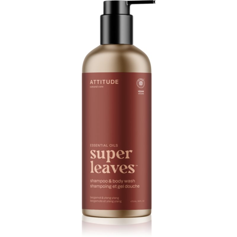 Attitude Super Leaves Bergamot & ylang-ylang Shampoo & Duschgel 2 in 1 473 ml