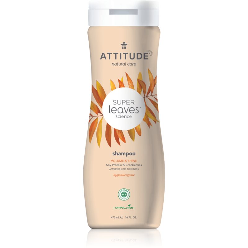 E-shop Attitude Super Leaves Volume & Shine přírodní šampon s detoxikačním účinkem 473 ml