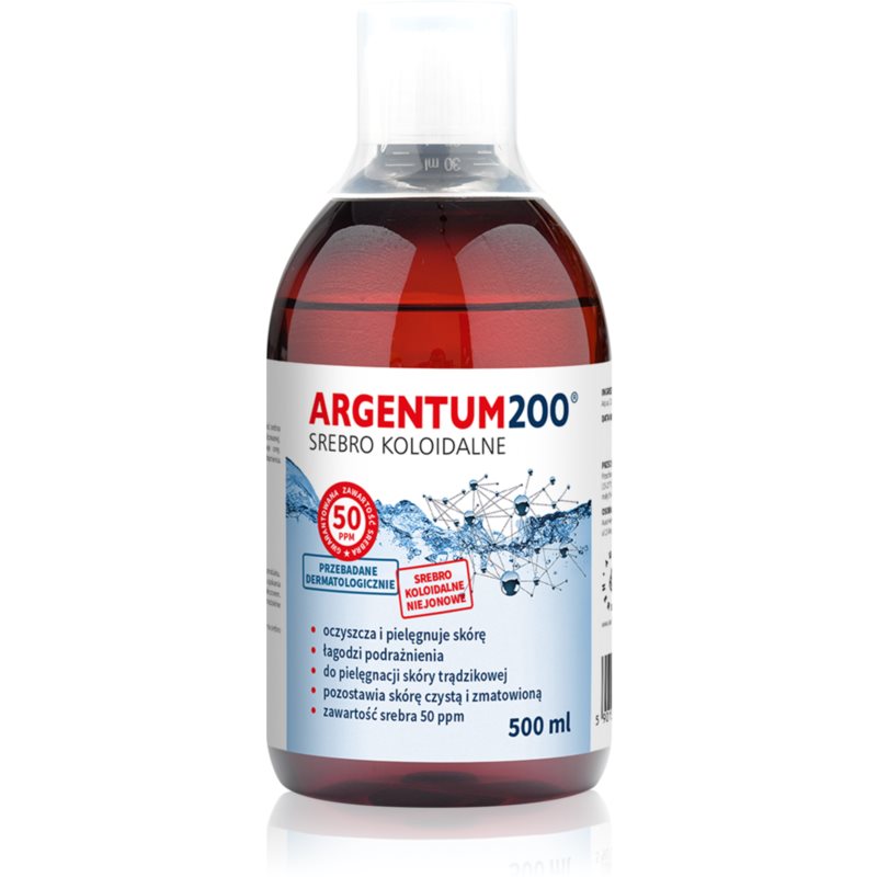 Aura Herbals Argentum 200 Collodial Silver 50 Ppm Cleansing Tonic With Colloidal Silver 500 Ml