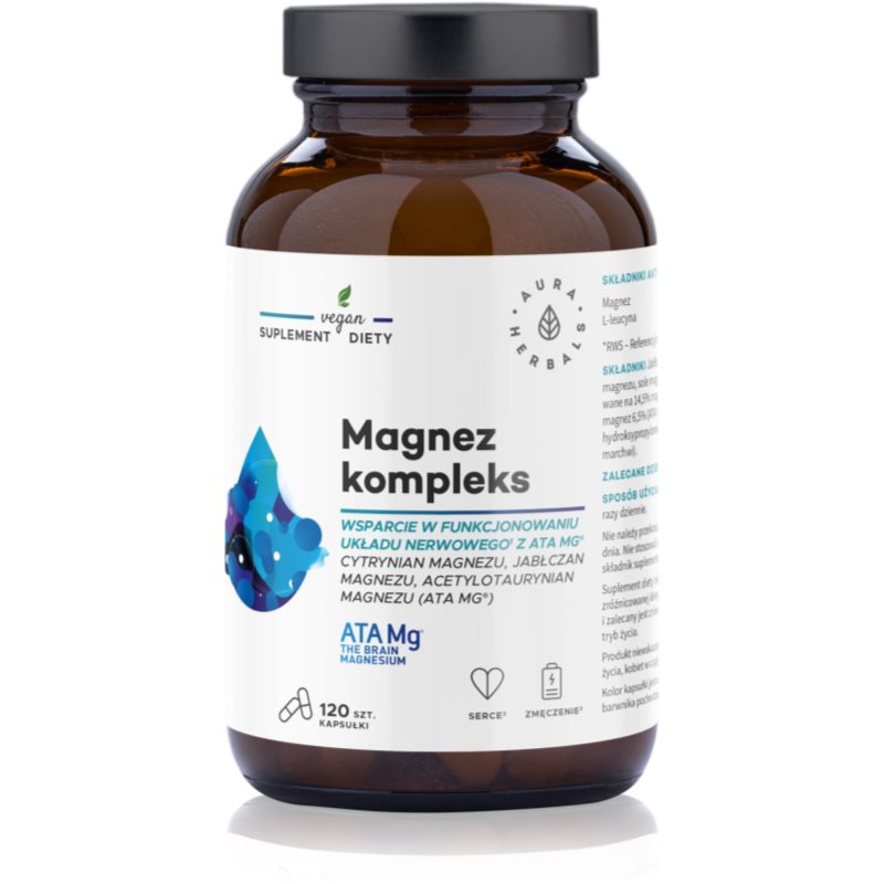 Aura Herbals Magnez kompleks ATA Mg - 120 kapsułek