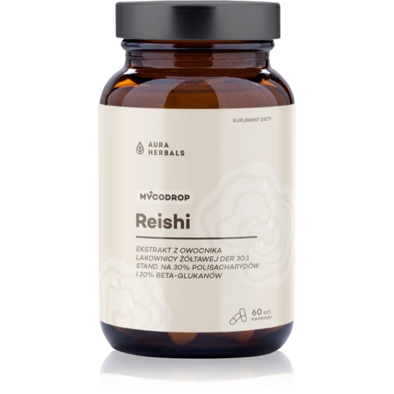 Aura Herbals Aura Herbals Mycodrop Reishi kapsułki na wsparcie układu odpornościowego 60 caps.
