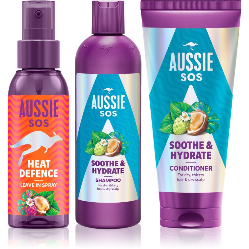 Aussie SOS Sooth & Hydrate Intensiv-Feuchtigkeitspflege-Set für das Haar