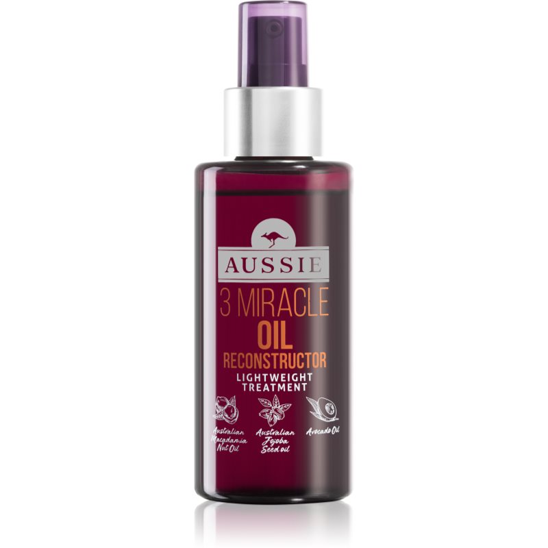 Aussie 3 Miracle Oil Reconstructor regeneruojamasis plaukų aliejus izsmidzināms 100 ml