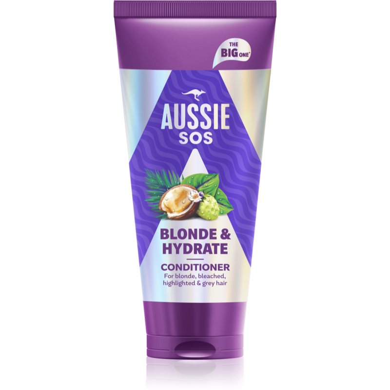 Aussie SOS Blonde & Hydrate feuchtigkeitsspendender Conditioner für blonde Haare 350 ml