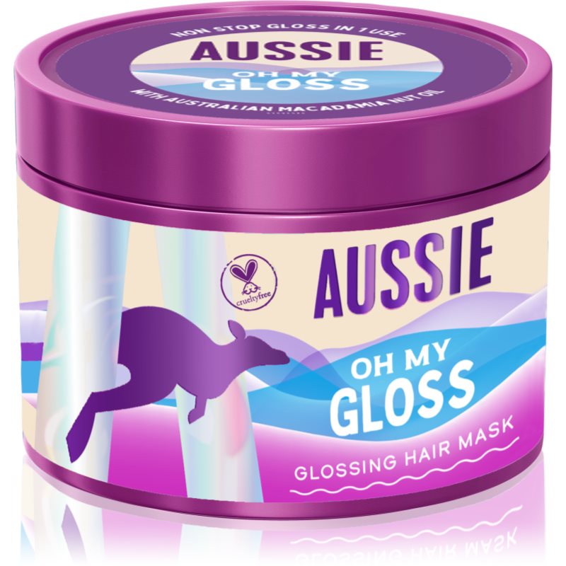 Aussie Oh My Gloss Glossing Hair Mask rozświetlająca maseczka nawilżająca do włosów 500 ml