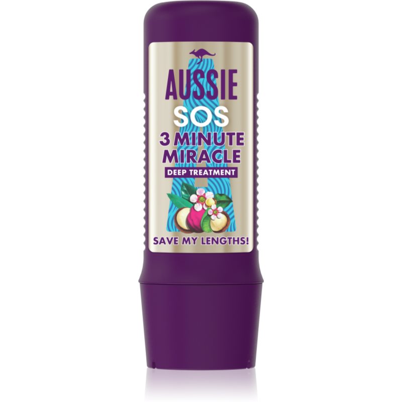 Aussie SOS Save My Lengths 3 Minute Miracle Deep Treatment 225 ml maska na vlasy pre ženy na poškodené vlasy