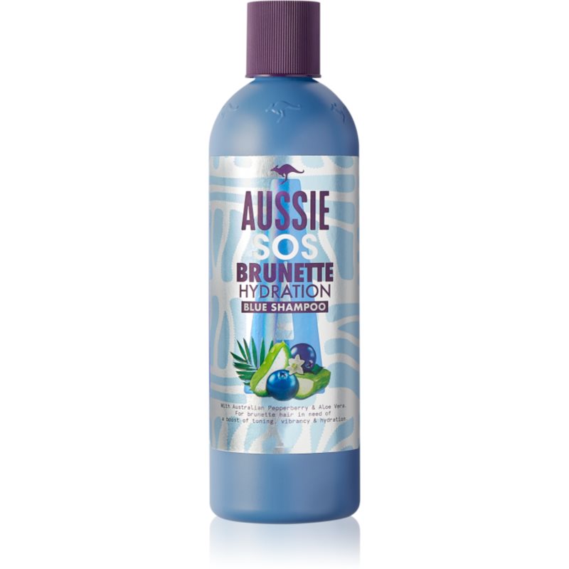E-shop Aussie Brunette Blue Shampoo hydratační šampon pro tmavé vlasy 290 ml