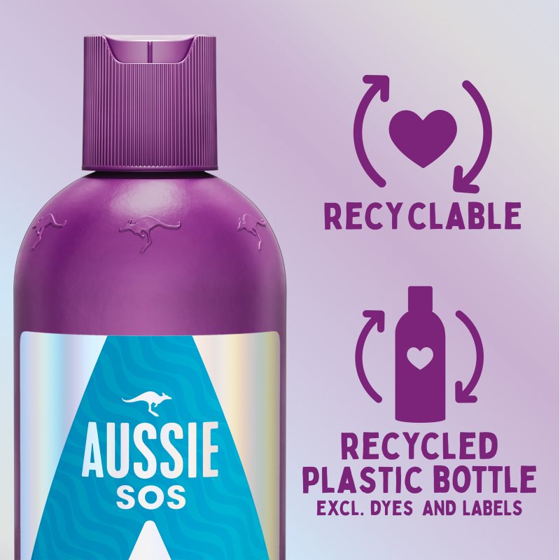 Aussie SOS Sooth Hydrate Moisturising Shampoo For Hair 300 Ml