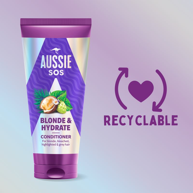 Aussie SOS Blonde Hydrate зволожуючий кондиціонер для освітленого волосся 200 мл