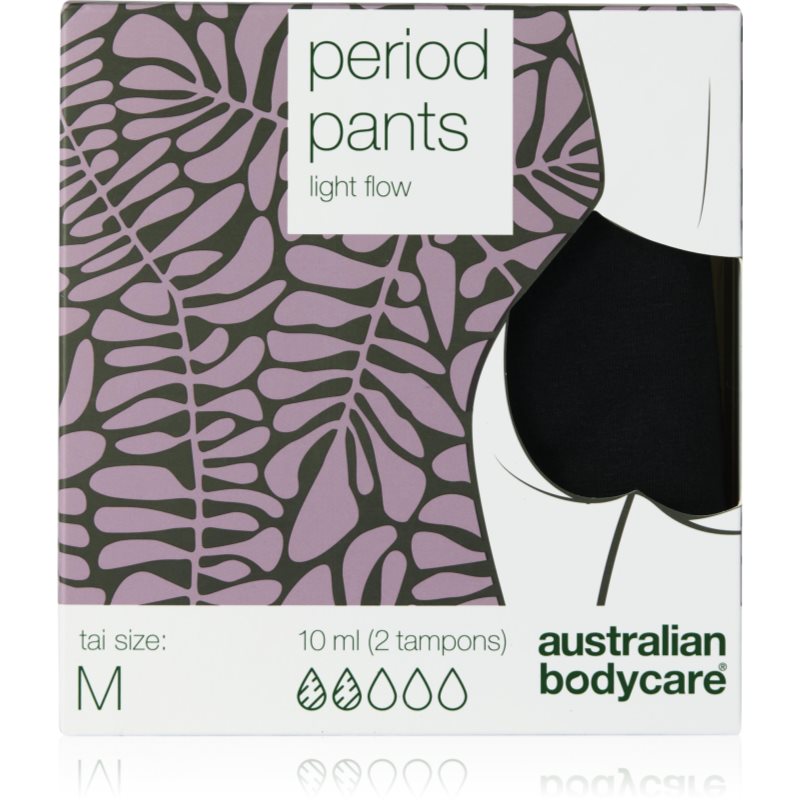 Australian Bodycare Period Pants menstruační kalhotky pro slabou menstruaci velikost M 1 ks