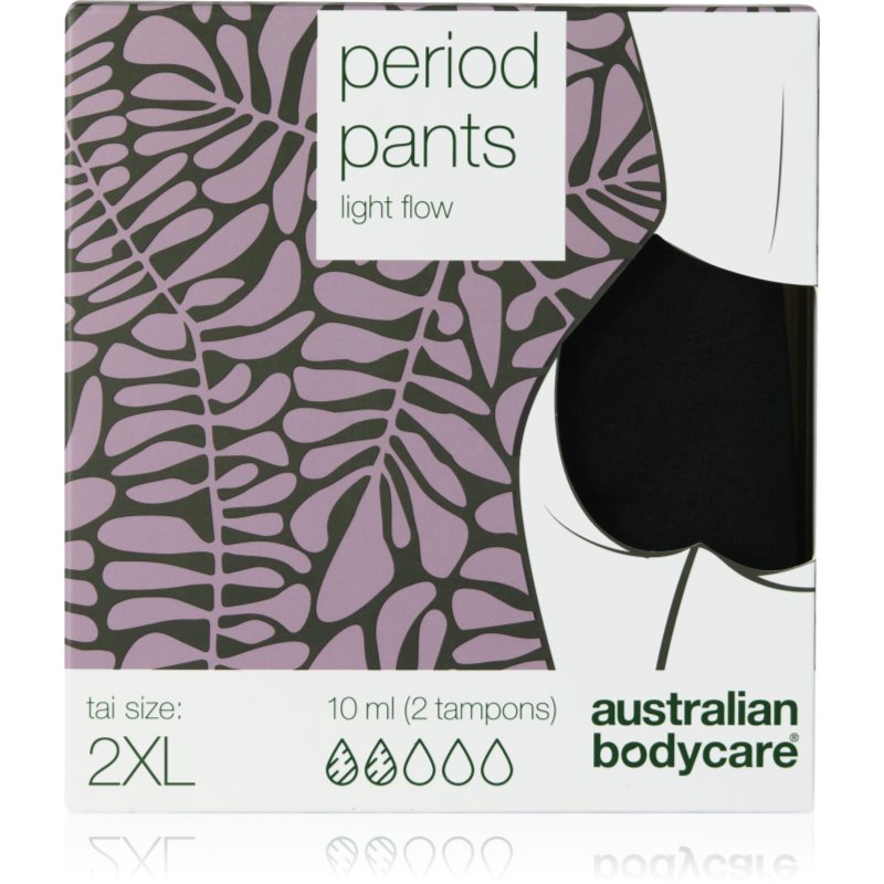 Australian Bodycare Period Pants menstruační kalhotky pro slabou menstruaci velikost XXL 1 ks