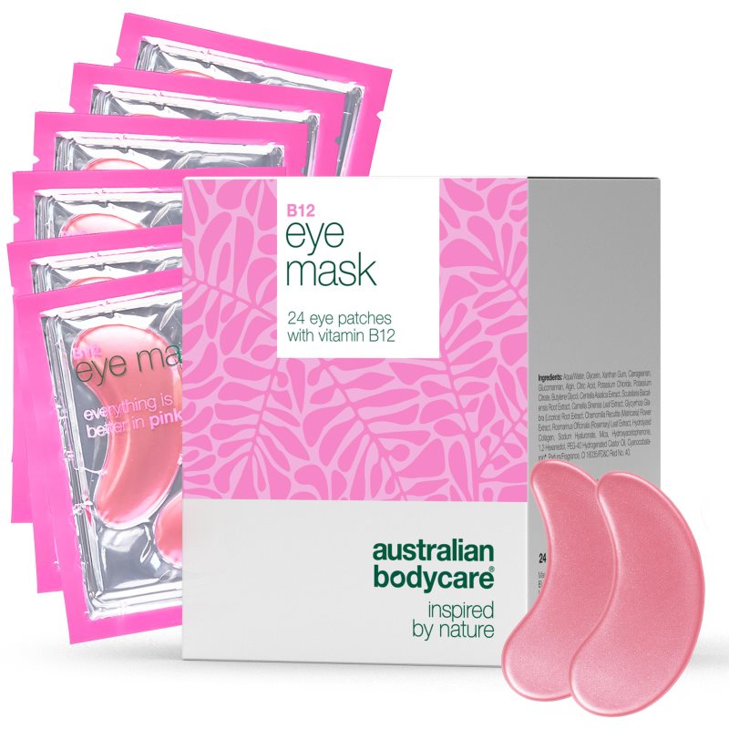 Australian Bodycare B12 hydrogelová maska na oční okolí s vitamínem B12 24 ks