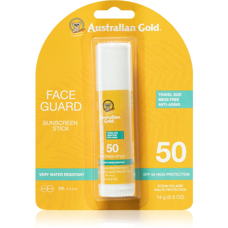 Australian Gold Face Guard helyi ápolás a káros napsugarak ellen stift SPF 50 15 ml