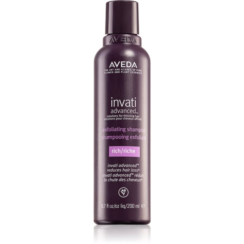 Aveda Invati Advanced™ Exfoliating Rich Shampoo hĺbkovo čistiaci šampón s peelingovým efektom 200 ml