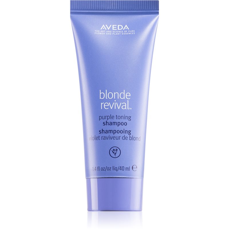 Aveda Blonde Revival™ Purple Toning Shampoo toninis šampūnas su violetiniais pigmentais 40 ml