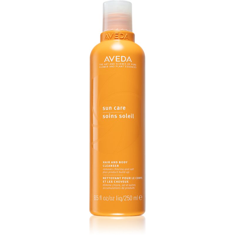 Aveda Sun Care Hair and Body Cleanser šampon a sprchový gel 2 v 1 pro vlasy namáhané chlórem, sluncem a slanou vodou 250 ml
