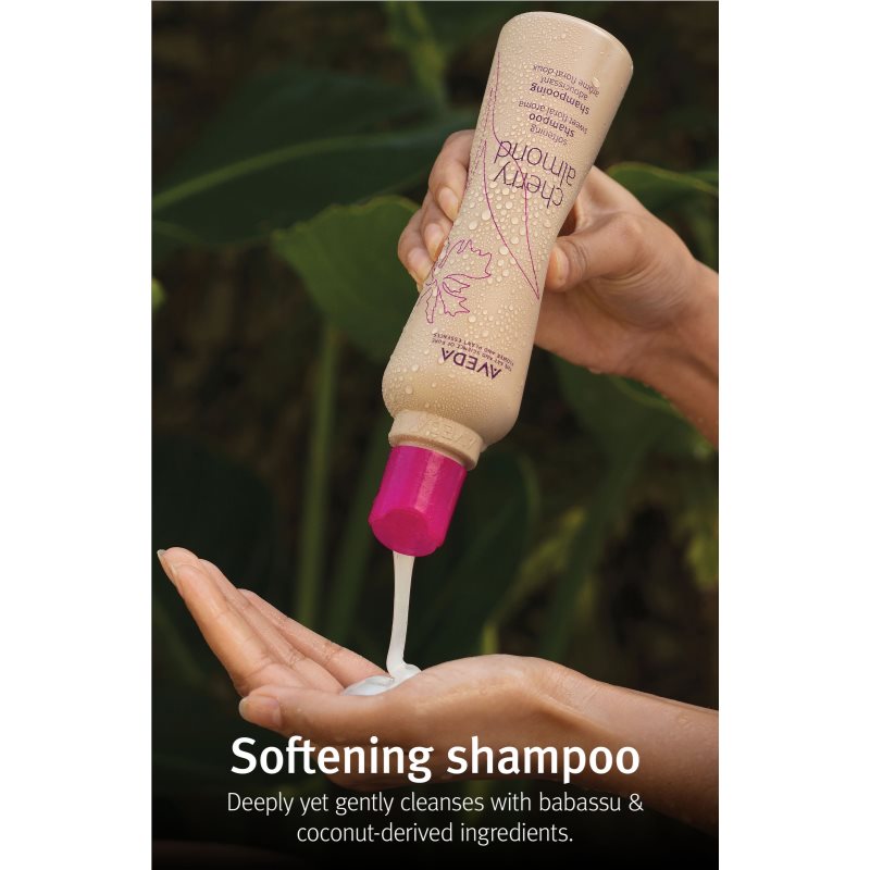 Aveda Cherry Almond Softening Shampoo поживний шампунь для блиску та шовковистості волосся 50 мл