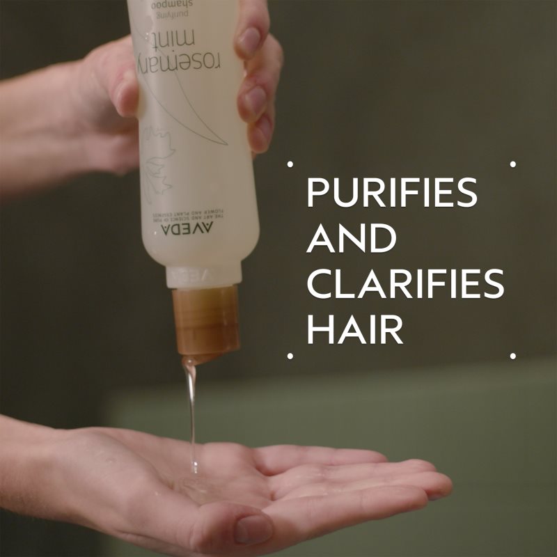 Aveda Rosemary Mint Purifying Shampoo hloubkově čisticí šampon pro lesk 250 ml (obrázek 4)
