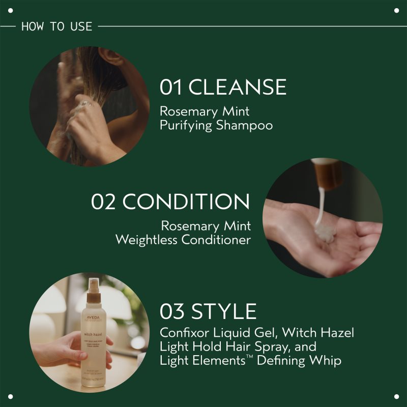Aveda Rosemary Mint Purifying Shampoo hloubkově čisticí šampon pro lesk 250 ml (obrázek 7)