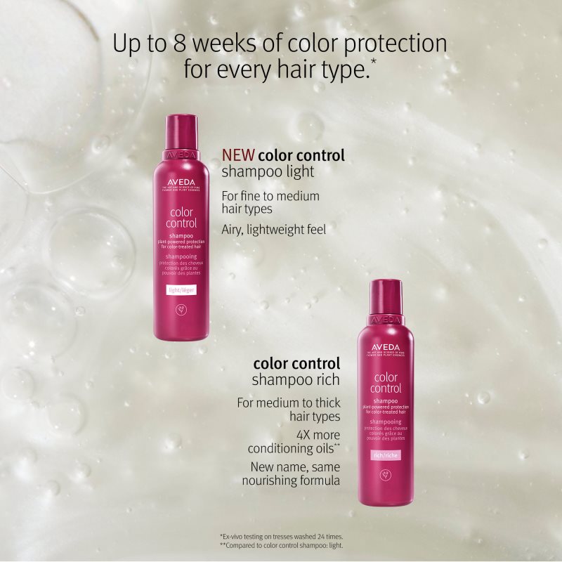 Aveda Color Control Rich Shampoo Shampoing Pour Cheveux Colorés 200 Ml