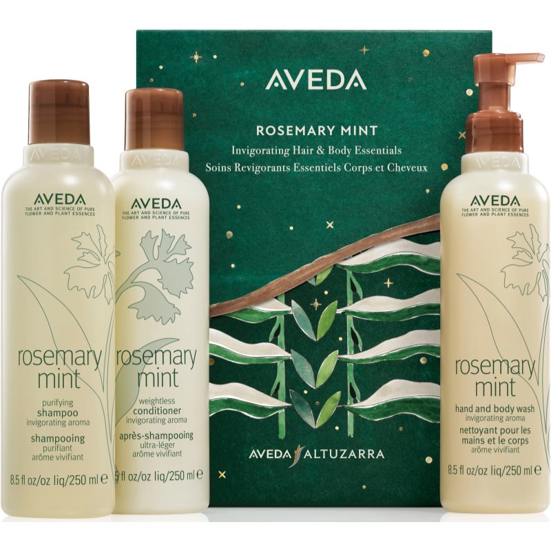 Aveda Holiday Rosemary Mint Invigorating Essentials Presentförpackning för kropp och hår 1 st. male