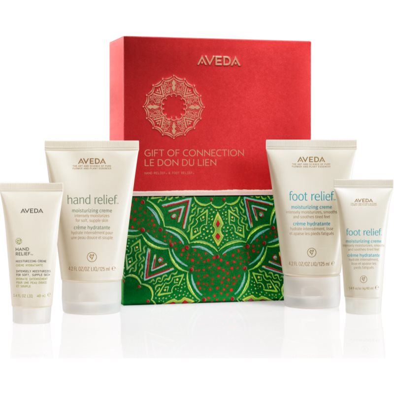 Aveda Holiday Gift of Connection Hand Relief™ and Foot Relief™ gift set for hands and feet