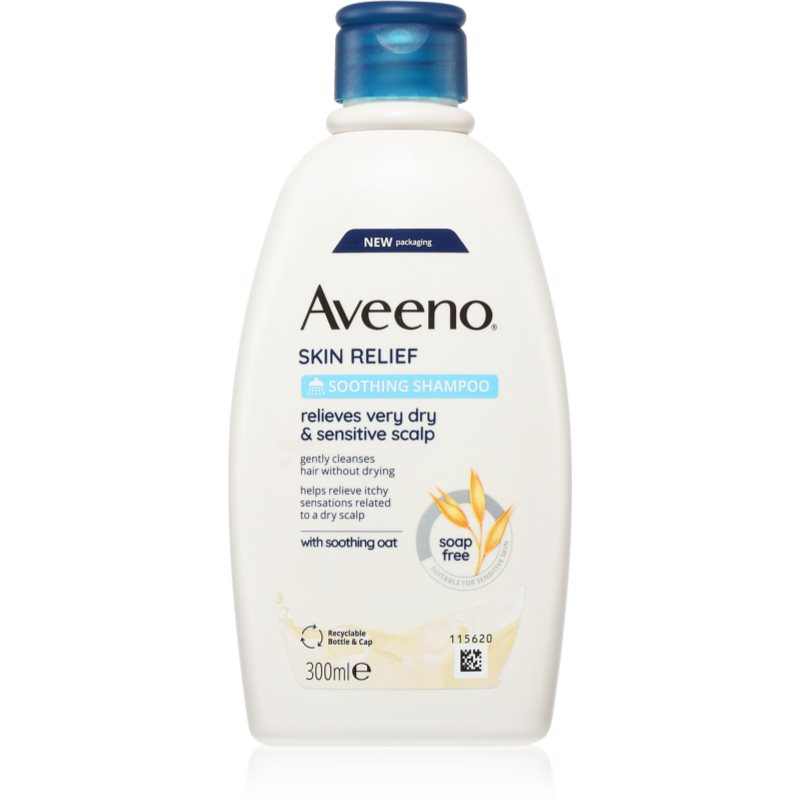 Aveeno Skin Relief Shampoing Apaisant Pour Cuir Chevelu Sec Et Sensible 300 Ml