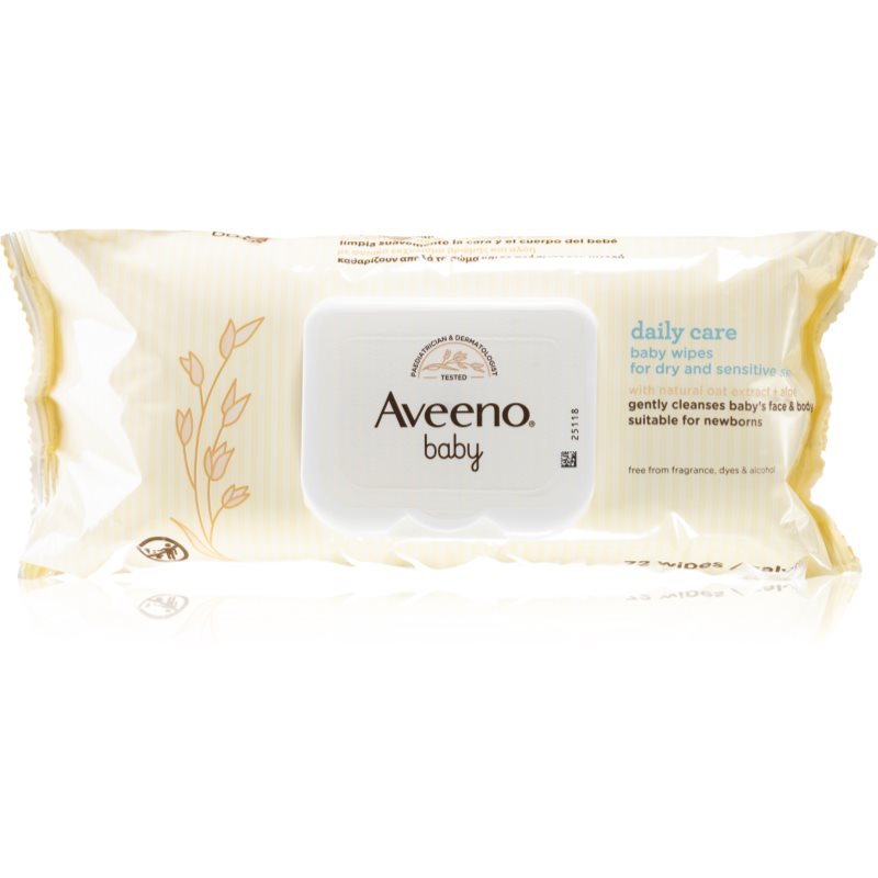

Aveeno Baby Daily Care Wipes дитячі вологі серветки
