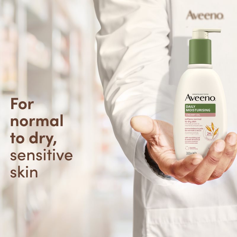 Aveeno Daily Moisturising Softens Dry Skin jemné tělové mléko 300 ml (obrázek 11)