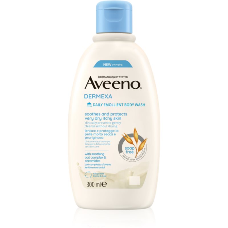Aveeno Dermexa Daily Emollient Body Wash raminamoji dušo želė 300 ml