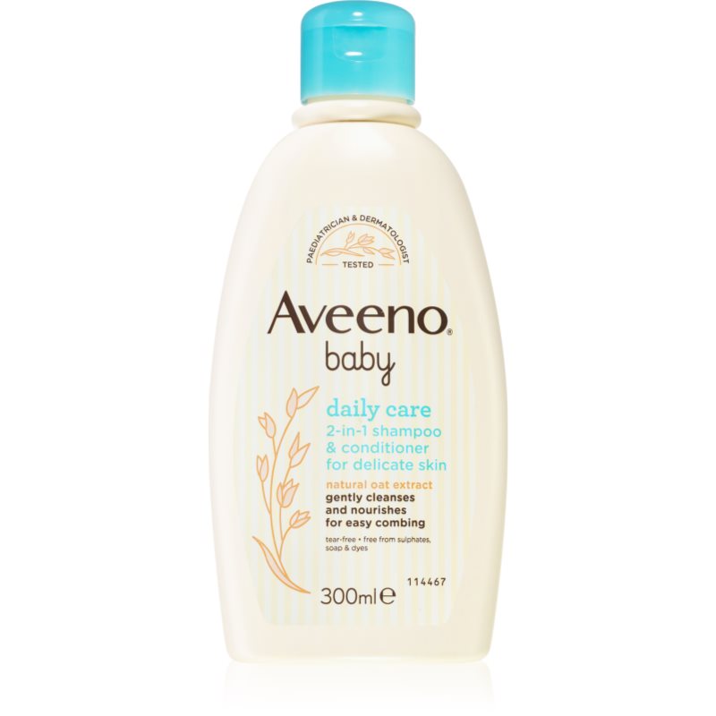 Aveeno Baby Shampoo & Conditioner šampūnas ir kondicionierius „du viename“ vaikams 300 ml