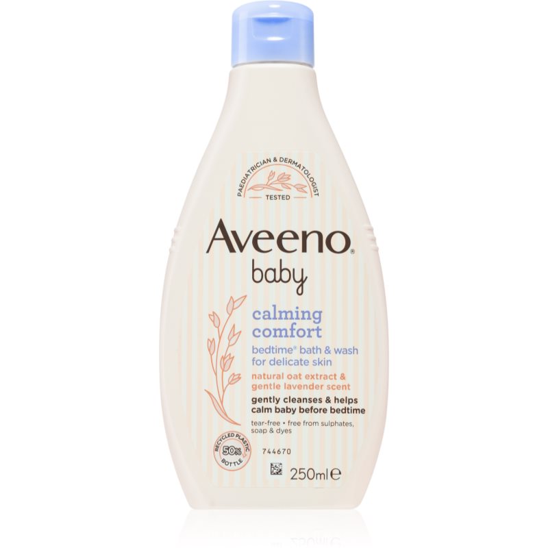 Aveeno Baby Calming Comfort Rengörings-gel för en god natts sömn babyhud 250 ml unisex