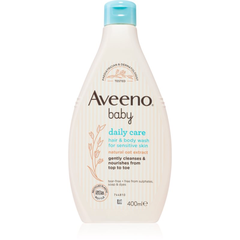 Aveeno Baby Hair&Body Wash šampūnas vaikams plaukams ir kūnui 400 ml