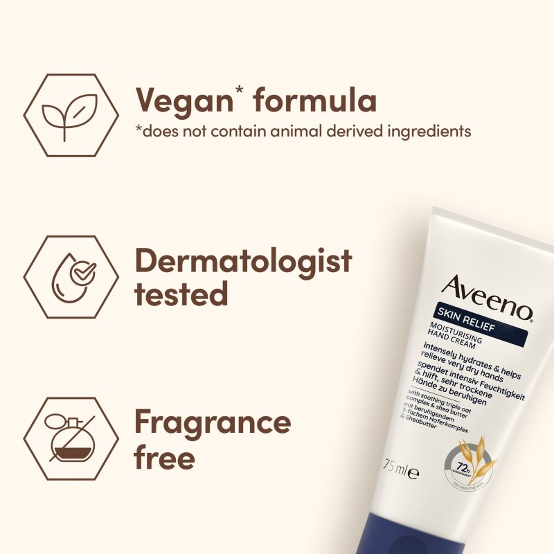 Aveeno Skin Relief Hand Cream hydratační krém na ruce 75 ml (obrázek 5)