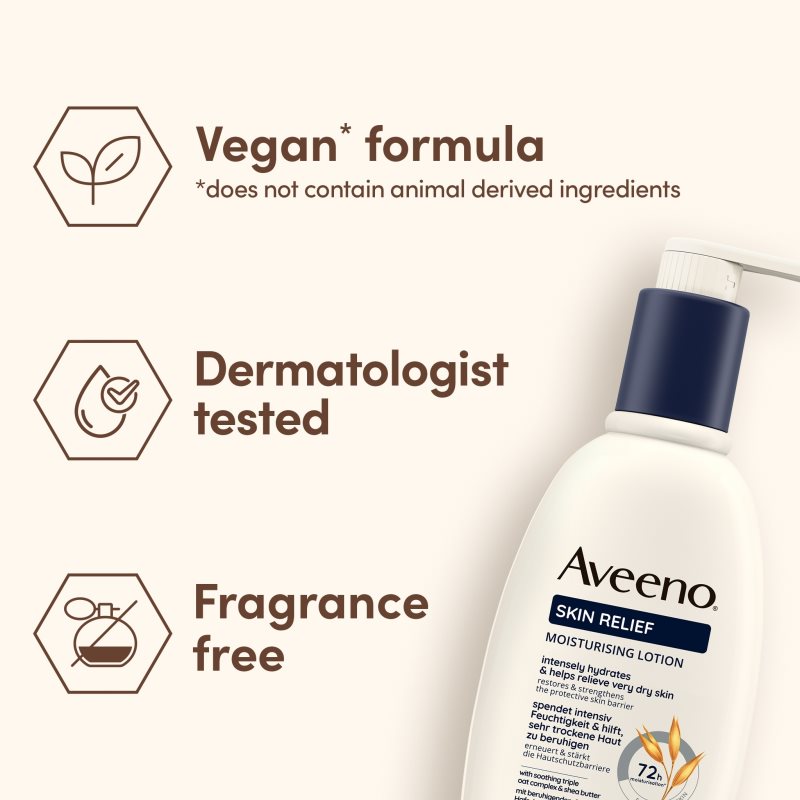 Aveeno Skin Relief Nourishing Lotion hydratační tělové mléko pro velmi suchou pokožku 300 ml (obrázek 6)