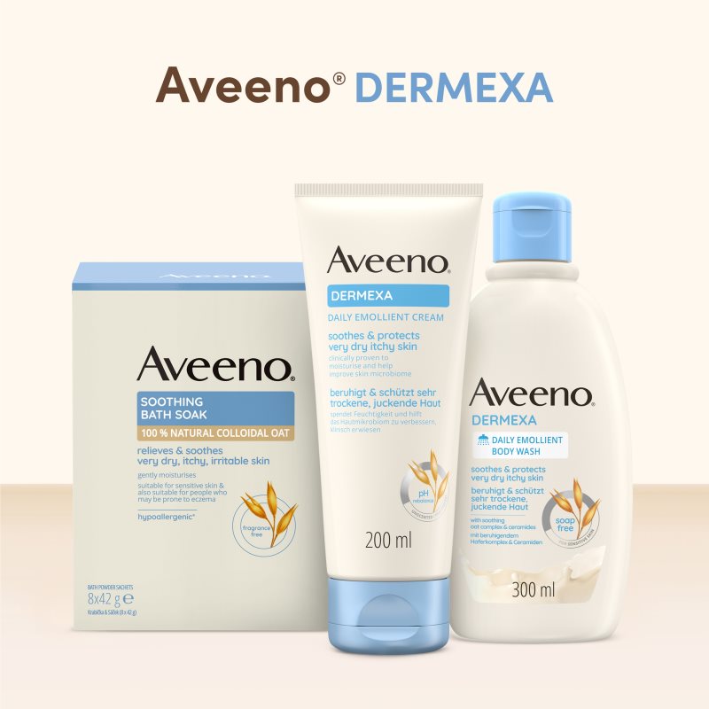 Aveeno Dermexa Daily Emollient Body Wash zklidňující sprchový gel 300 ml (obrázek 6)